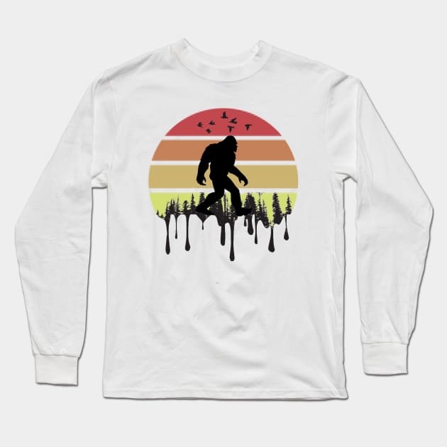 Bigfoot Long Sleeve T-Shirt by Mistafu